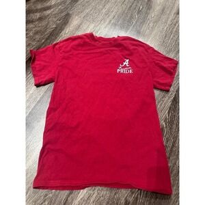 University of Alabama Crimson Tide Football T-Shirt Red Bama Pride Graphic Tee